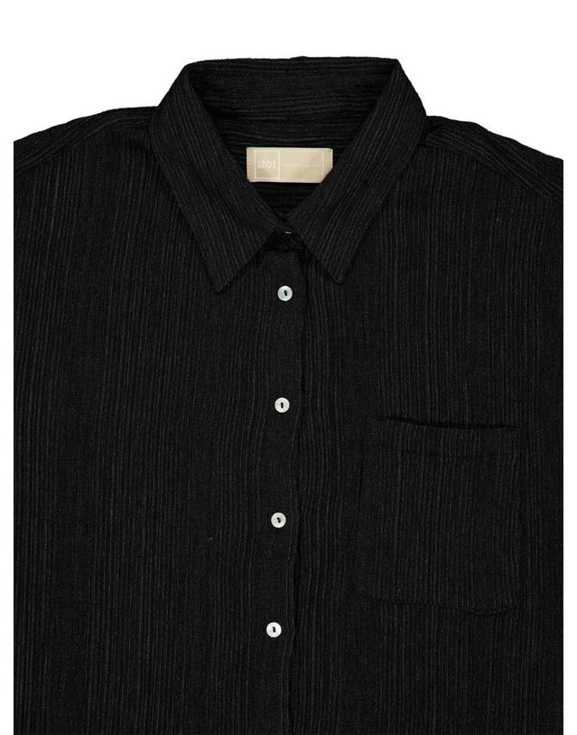 120 리노 [해외직구] 26 FW 120% Lino 주름 체스트 포켓 셔츠 33ELIW1PLUG512700 TP458570717 착용컷