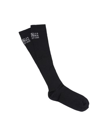 마르지엘라 양말 S52TL0038 M13244 900 MM6 넘버링 로고 니하이 삭스 여성양말 당일발송