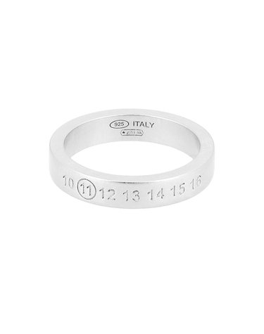 마르지엘라 반지 SM1UQ0119 P8863 101 인그레이빙 넘버링 로고 4mm 실버반지 당일발송
