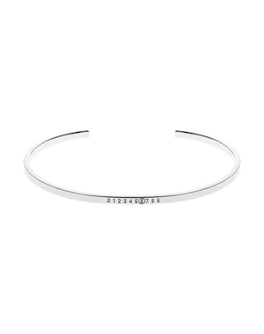 마르지엘라 팔찌 SM7UY0054 SV0310 951 MM6 인그레이빙 넘버링 로고 커프 팔찌