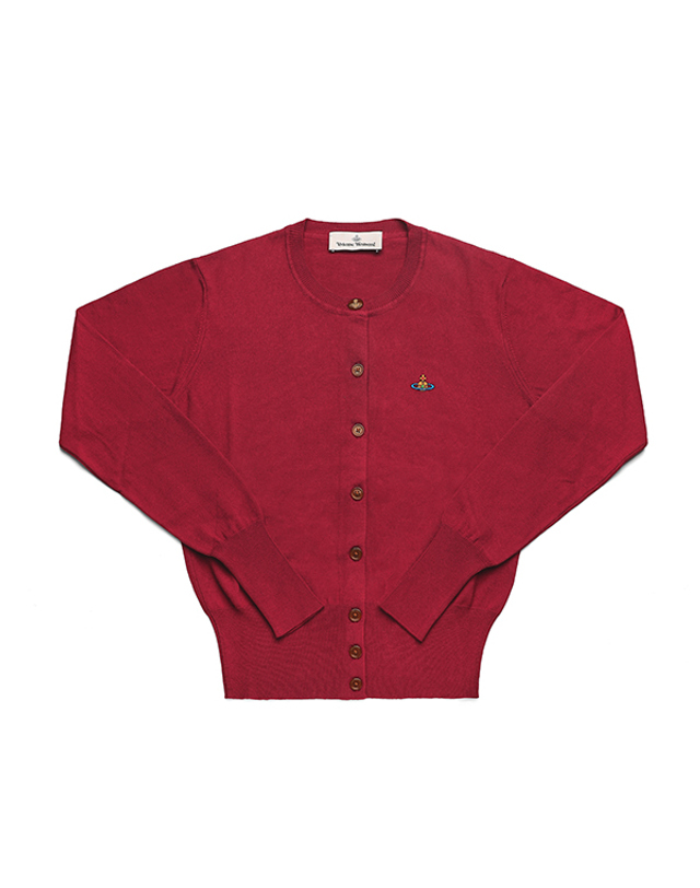 비비안웨스트우드 비비안웨스트우드 가디건 1803002P Y001V I409 베아 ORB 로고 자수 캐시미어 여성가디건 당일발송 착용컷