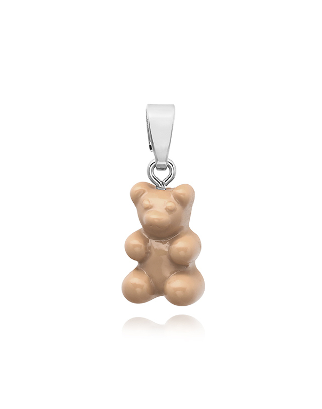 크리스탈 헤이즈 크리스탈헤이즈 NOSTALGIA BEAR-SALT CARAMEL-CLASSIC CONNECTOR SILVER 노스텔지아 베어 클래식 솔트 카라멜 실버 펜던트 팔찌참 당일발송 착용컷