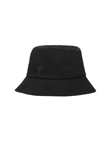 아미 모자 UHA666 AW0041 001 아미 드 꾀흐 하트 로고 자수 개버딘 버킷햇 당일발송