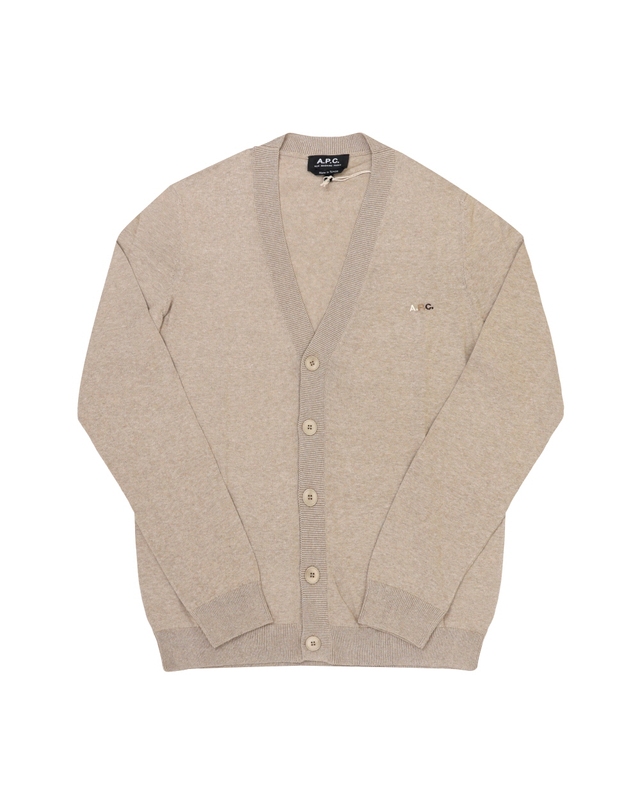 아페쎄 아페쎄 가디건 COEZJ H22315 PBC HEATHERED BEIGE JAMIE 제이미 크레이프 브이넥 남성가디건 남자가디건 당일발송 착용컷