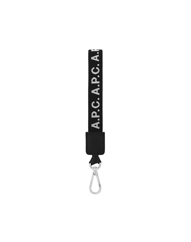 아페쎄 아페쎄 키링 PAACM H63636 LZZ BLACK 자카드 로고 키링 당일발송 착용컷