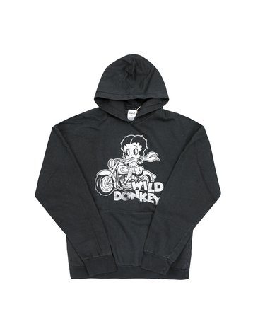 와일드동키 후드 FC-BETTY BIKE DYED OLD BLACK 후드티 당일발송