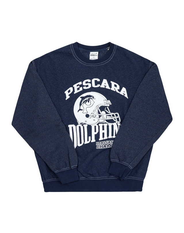 와일드 동키 와일드동키 맨투맨 FG-PESCARA DYED NAVY 남성맨투맨 여성맨투맨 당일발송 착용컷