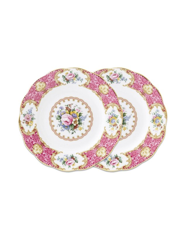 로얄 알버트 [갤러리아] 로얄알버트 레이디칼라일 27cm 대접시 2P 착용컷