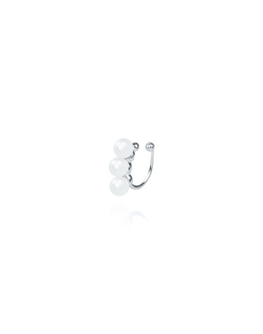 [엄지윤착용] FLIPPED PEARL TRIO CUFF EARRING - E1016