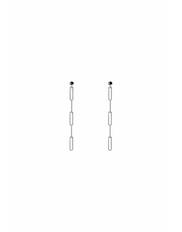 FLIPPED OBLONG CHAIN EARRINGS - E1015
