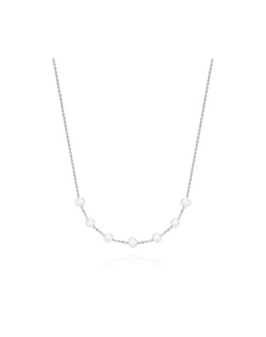 FLIPPED FRESH WATER PEARL NECKLACE -  N1014