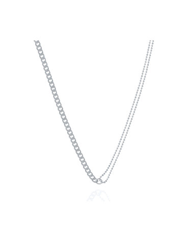 [가수 보아착용] FLIPPED DOUBLE CHAIN NECKLACE - N1013