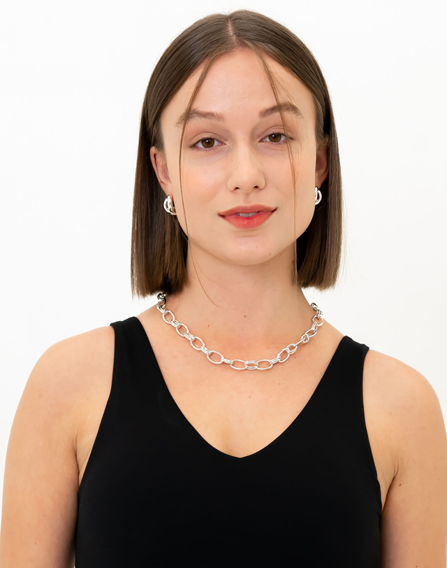 에니르 PROMISE CHAIN NECKLACE - N1001G 착용컷