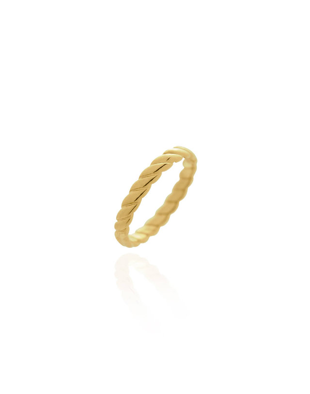 에니르 NON-STOP TWIST BAND RING - R1013 착용컷