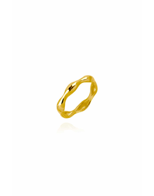 에니르 FLIPPED WAVE RING - R1030 착용컷