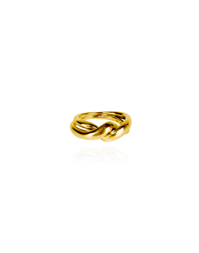 에니르 [행복배틀 진서연착용] FLIPPED DOUBLE TWIST RING - R1029 착용컷