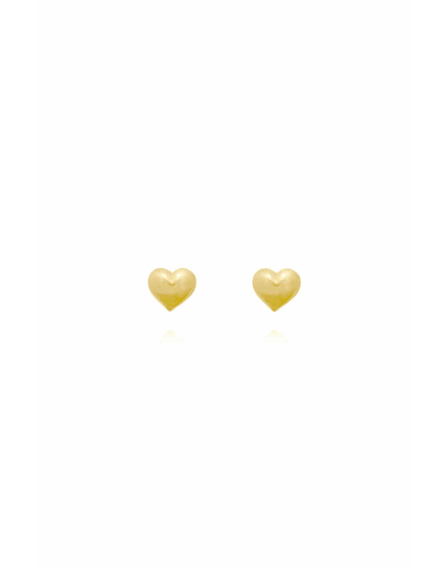 에니르 [카라 허영지 박규리착용] FLIPPED VOLUME HEART EARRINGS - E1018 착용컷
