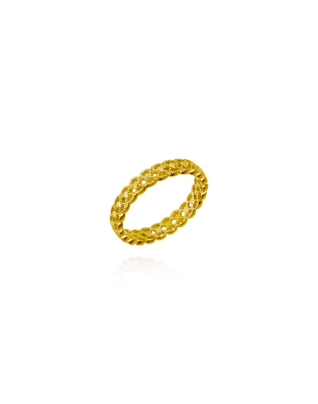 에니르 ONE FINE DAY LACE SHAPED RING - R1028 착용컷