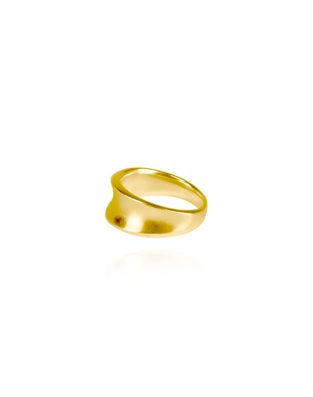 에니르 [배우 주현영착용] ONE FINE DAY WIDE BAND BOLD RING - R1027 착용컷