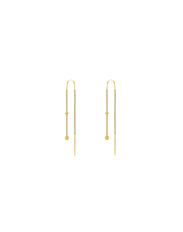 에니르 ONE FINE DAY DRIP DRIP EARRINGS - E1012 착용컷