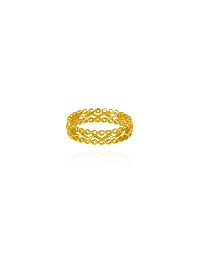 에니르 ONE FINE DAY RAMPART RING - R1022 착용컷