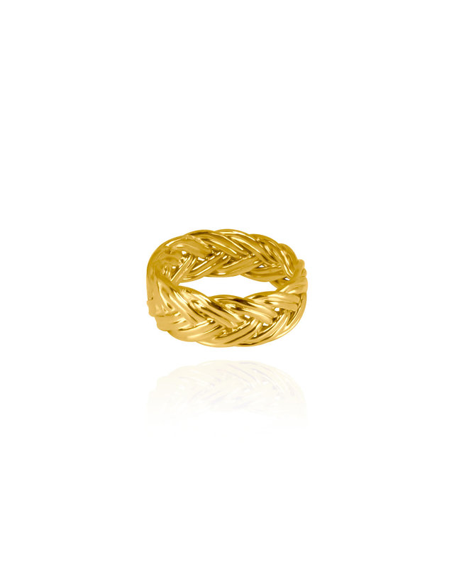 에니르 ONE FINE DAY WEAVING RING - R1021 착용컷