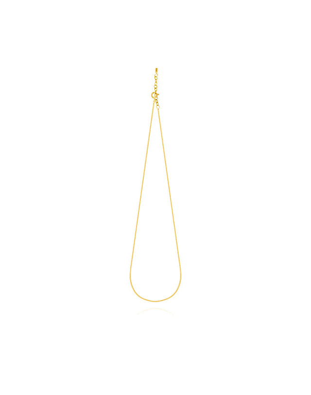 에니르 [카라 허영지착용] ONE FINE DAY SNAKE CHAIN NECKLACE - N1011 착용컷