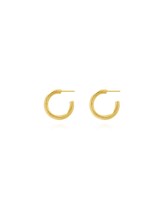 에니르 NON-STOP TWIST HOOP EARRINGS - E1003 착용컷