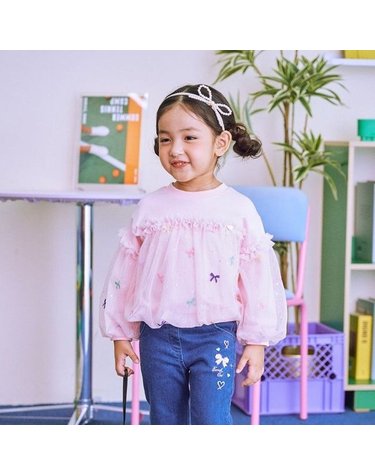 [갤러리아] 프렌치캣 여아 가을 리본샤맨투맨 핑크 Q54DCT080