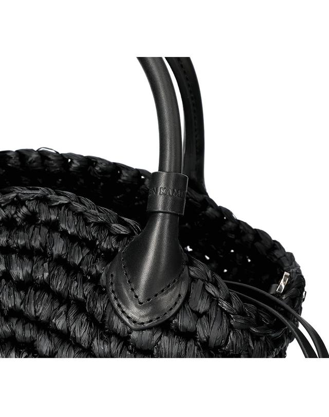 헬렌카민스키 헬렌카민스키 라야 라피아 바스킷 숄더백 BAG52020 CHARCOALBLACK 착용컷