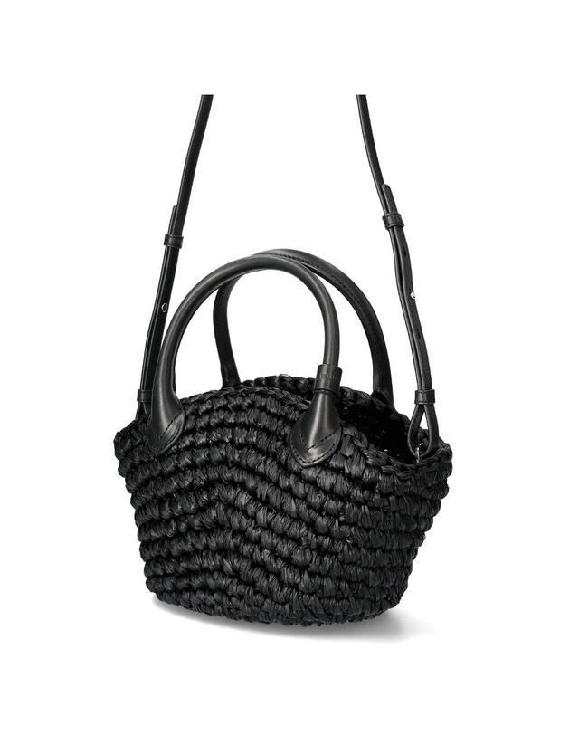 헬렌카민스키 헬렌카민스키 라야 라피아 바스킷 숄더백 BAG52020 CHARCOALBLACK 착용컷
