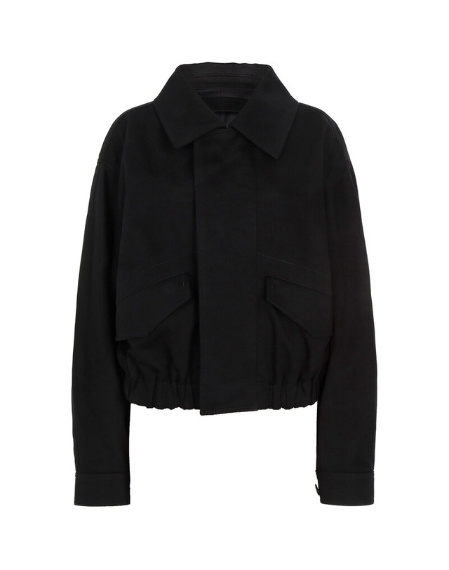 르메르 [명품] 25SS 르메르 블랙 블루종 쇼츠 자켓 OW1149 LF1365 999 BLACK 착용컷