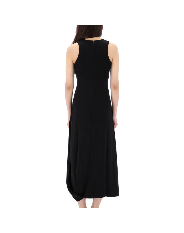 르메르 [명품] 25SS 르메르 트위스트 헴 슬리브리스 원피스 DR1106 LJ1034 BK999 진한 그레이 착용컷