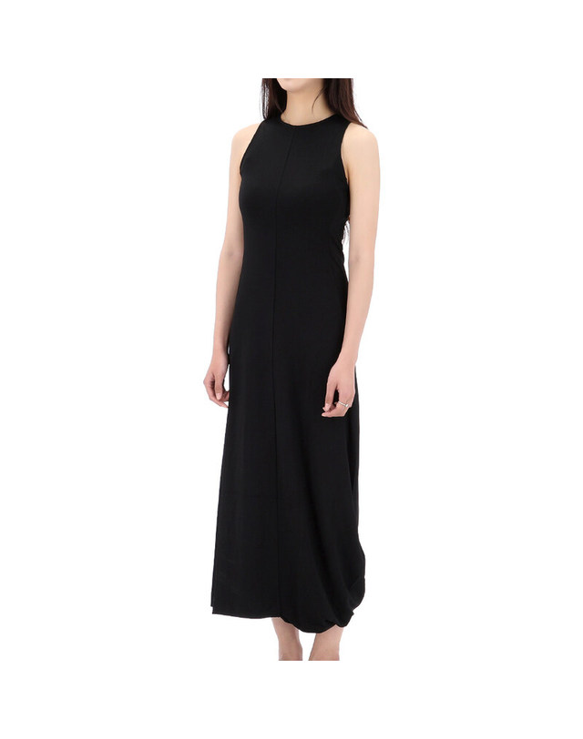 르메르 [명품] 25SS 르메르 트위스트 헴 슬리브리스 원피스 DR1106 LJ1034 BK999 진한 그레이 착용컷
