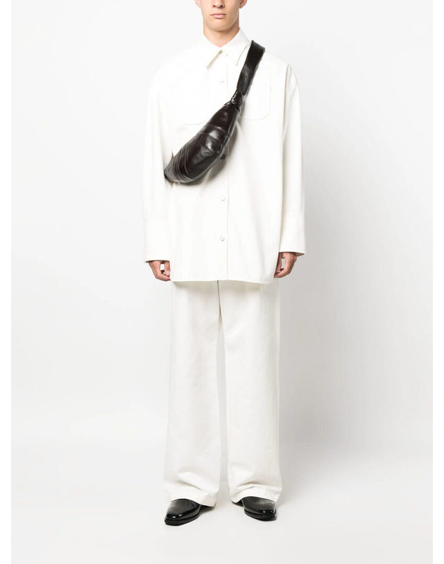 르메르 [명품] 26SS 르메르 크루아상 스몰백 나파 다크초코 BG0003 LL095 490 BLACK 착용컷