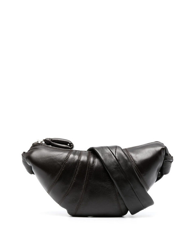 르메르 [명품] 26SS 르메르 크루아상 스몰백 나파 다크초코 BG0003 LL095 490 BLACK 착용컷