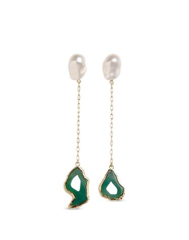 [해외직구] 26 FW 에르뎀 stone drop earrings AW26JE6300083021 TP457132073