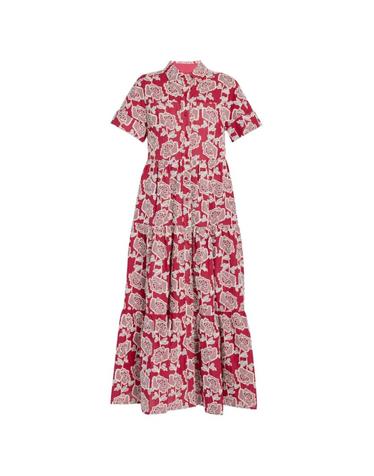 [해외직구] 26 FW 에르뎀 floral embroidered midi shirt dress VC26D91651876004 TP454267381