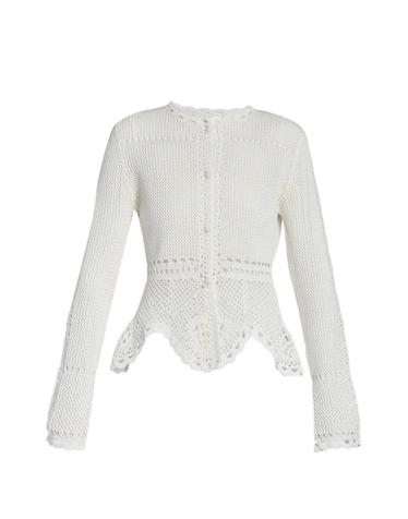 [해외직구] 26 FW 에르뎀 코튼 크로셰 페플럼 가디건 VC26KT5330229002 TP454351659