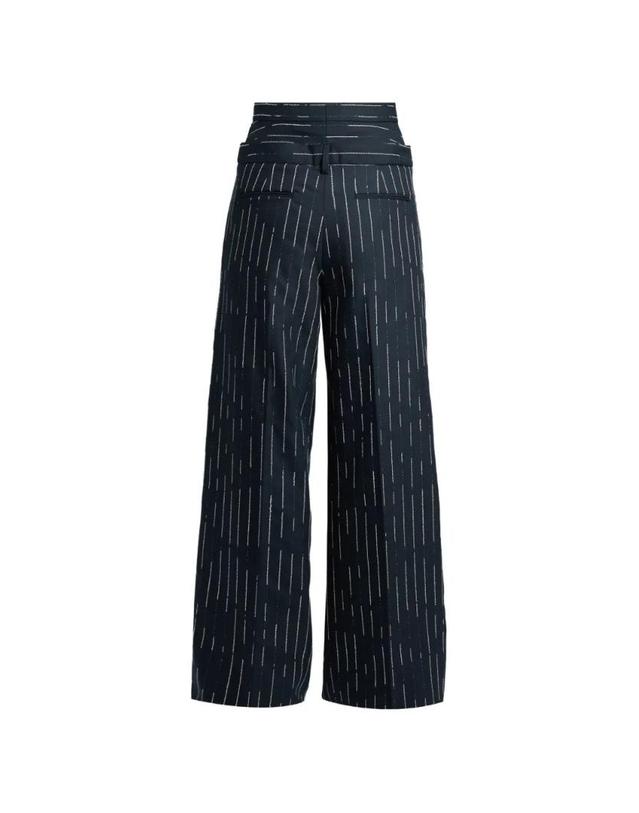 에르뎀 [해외직구] 26 FW 에르뎀 stripe pattern wide leg trousers PF26TR170324012 TP455559164 착용컷