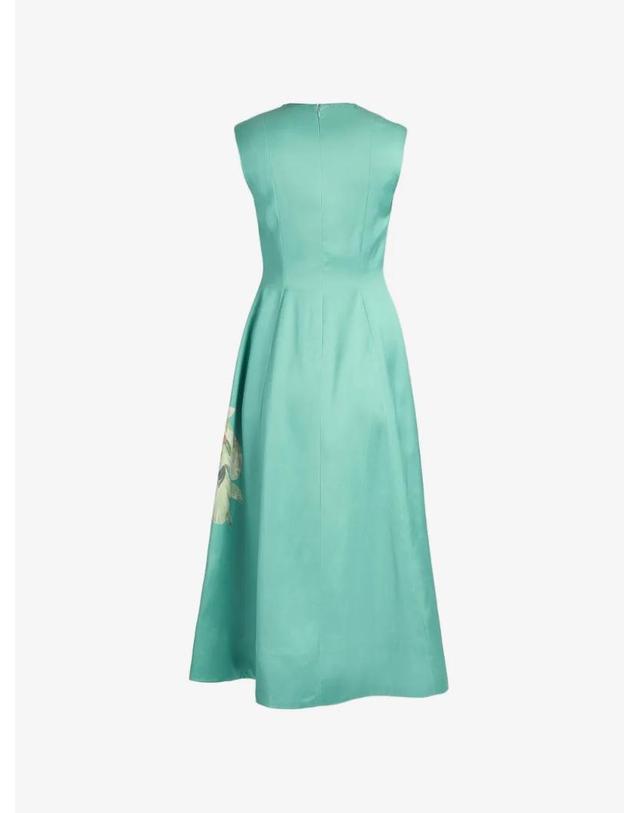에르뎀 [해외직구] 26 FW 에르뎀 floral print sleeveless midi dress PF26D155R52514027 TP455133562 착용컷