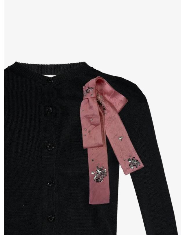 에르뎀 [해외직구] 26 FW 에르뎀 bow embellishment cardigan AW26KT5430061000 TP458431831 착용컷