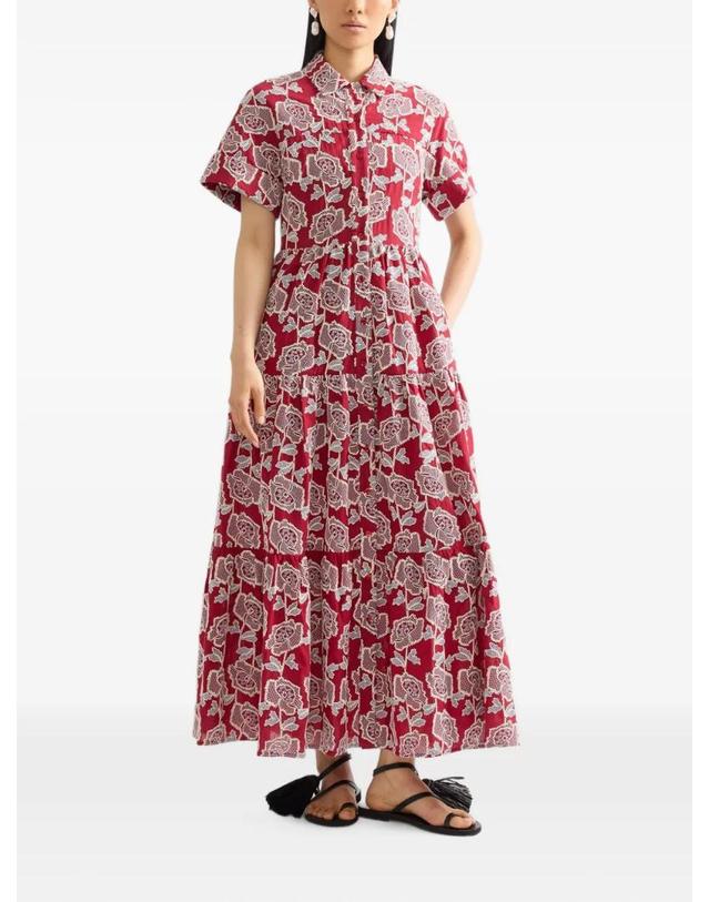 에르뎀 [해외직구] 26 FW 에르뎀 floral embroidered midi shirt dress VC26D91651876004 TP454267381 착용컷