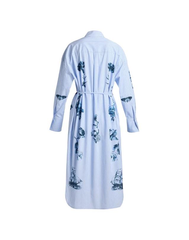 에르뎀 [해외직구] 26 FW 에르뎀 striped midi shirt dress PF26D8152214020 TP455444908 착용컷