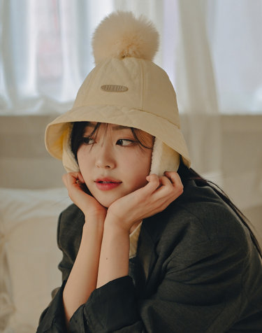 에션셜 퀼팅 이어머프 버킷햇 2color
