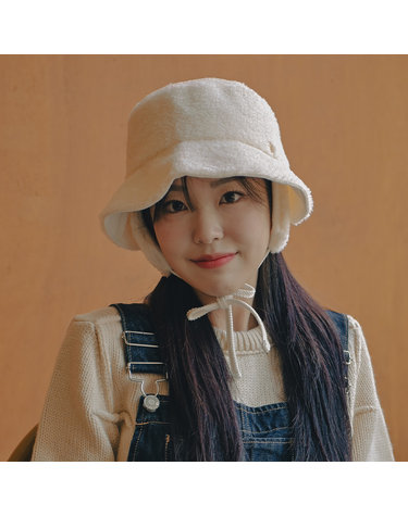 써클장식 양털 골덴 이어머프 보닛햇 3color
