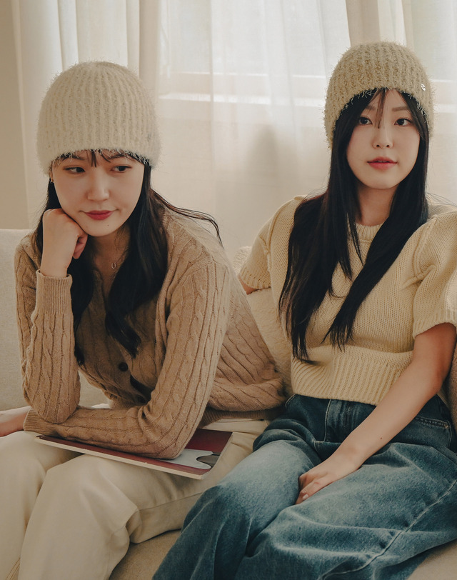유룩 브레디 부클 비니 4color 착용컷