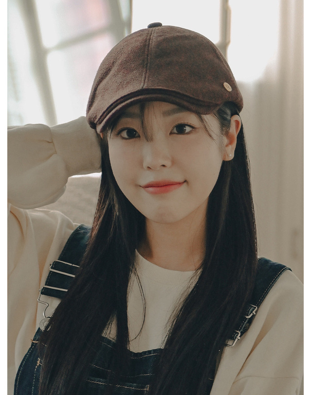 유룩 클래식 울 헌팅캡 4color 착용컷