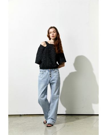 asymmetry neck top
