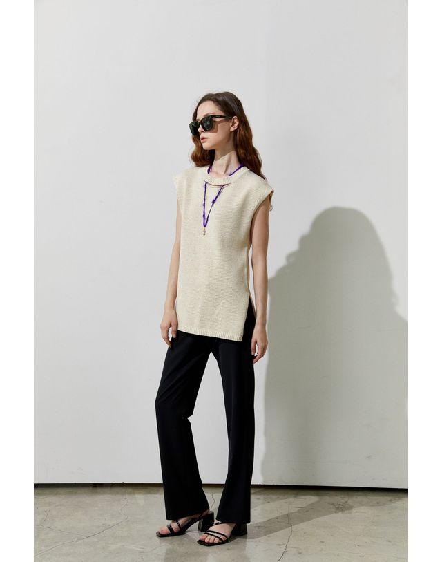 티케비 Black span pants 착용컷